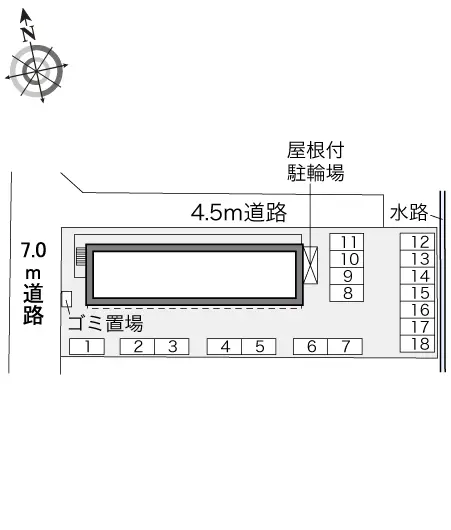 ★手数料０円★一宮市今伊勢町馬寄　月極駐車場（LP）